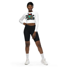 Load image into Gallery viewer, Afro Saiyan long-sleeve crop top
