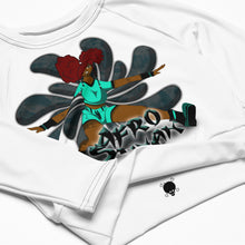 Load image into Gallery viewer, Afro Saiyan long-sleeve crop top
